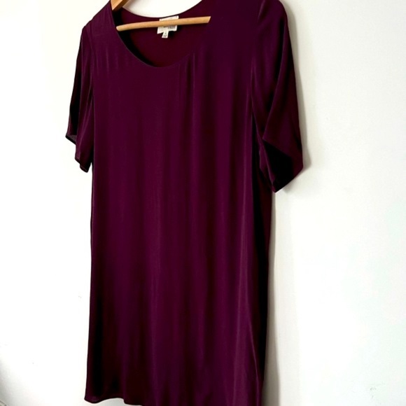 Aritzia Wilfred Women’s Free  Purple Teigen T-Shirt Shift Midi Dress Medium - Picture 8 of 11